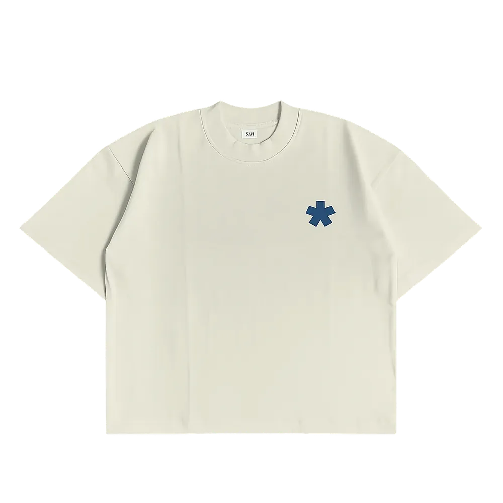Front Embroidery Star Unisex T-Shirt | Beige