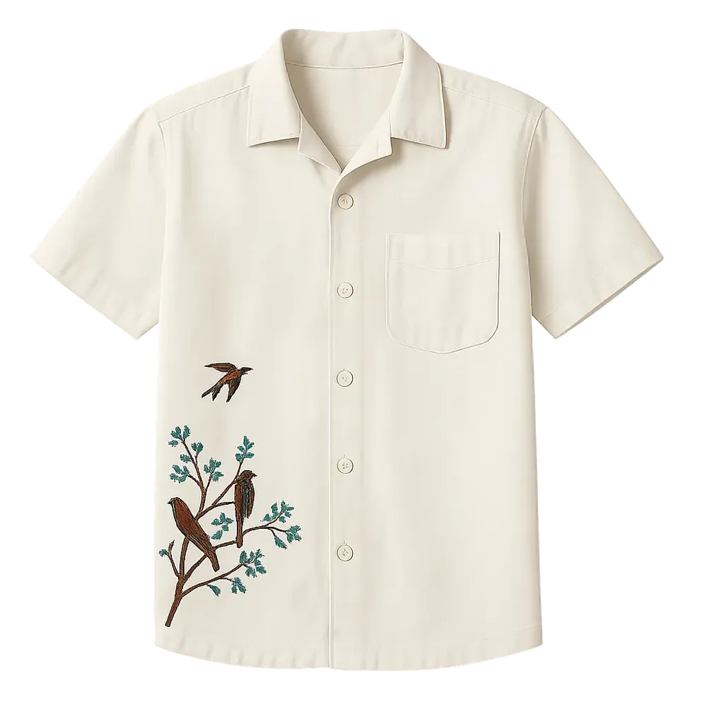 THREAD & FEATHER LINEN UNISEX SHIRT