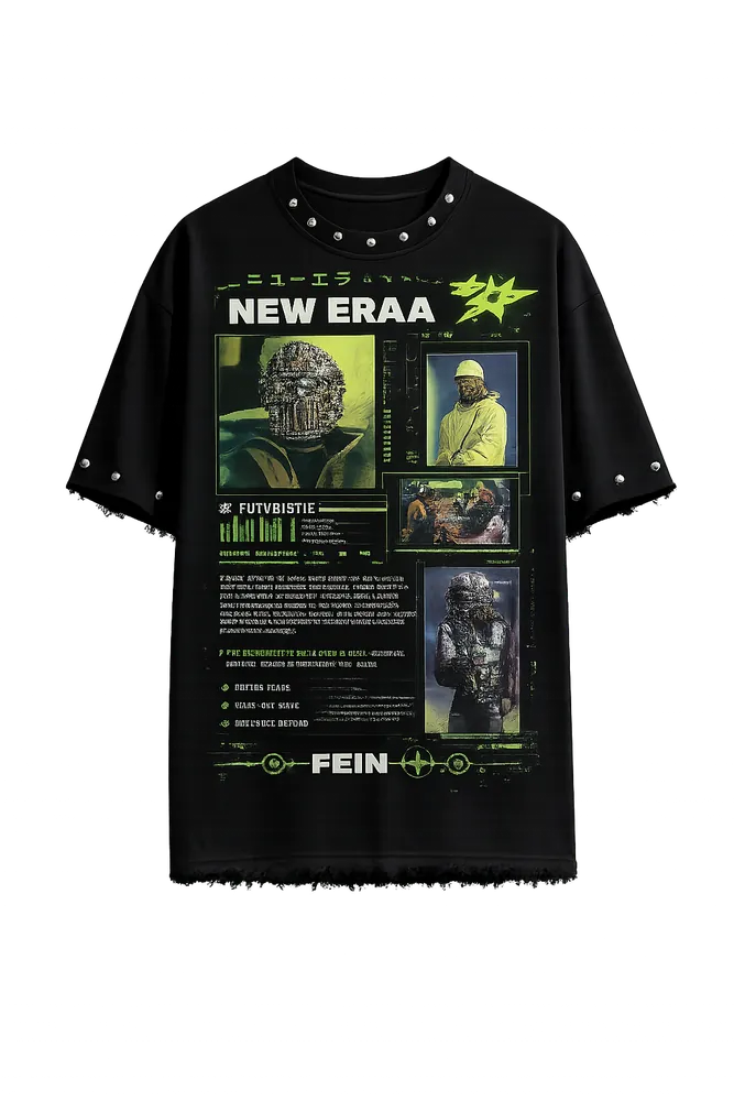 POP ICONS OVERSIZE UNISEX BLACK TSHIRT (BOXYFIT)