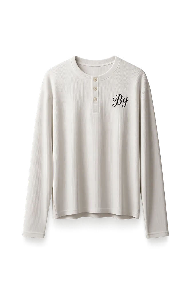 Henley Waffle Knit