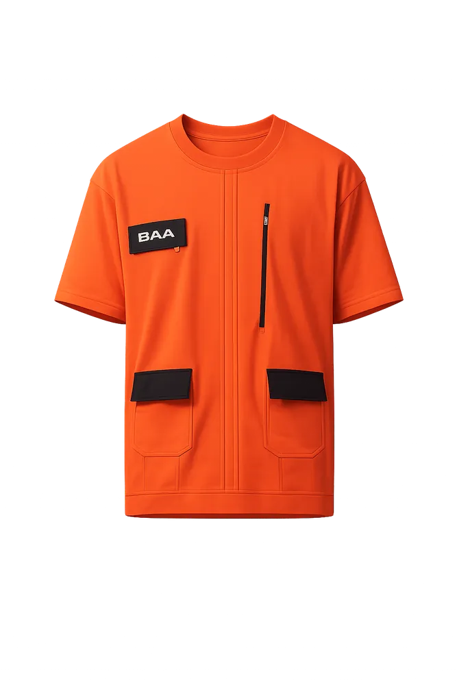 BAD Employee Oversized Orange Unisex T-shirt
